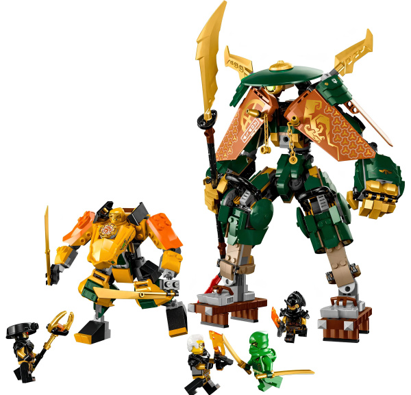 Конструктор LEGO Ninjago 71794 Роботы команды ниндзя Ллойда и Арин